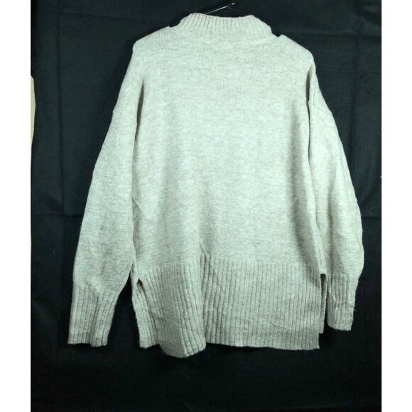 Vera Wang Womens Sweater Brown Cable Knit Mock Neck Pullover Soft Stretch M - Picture 10 of 12